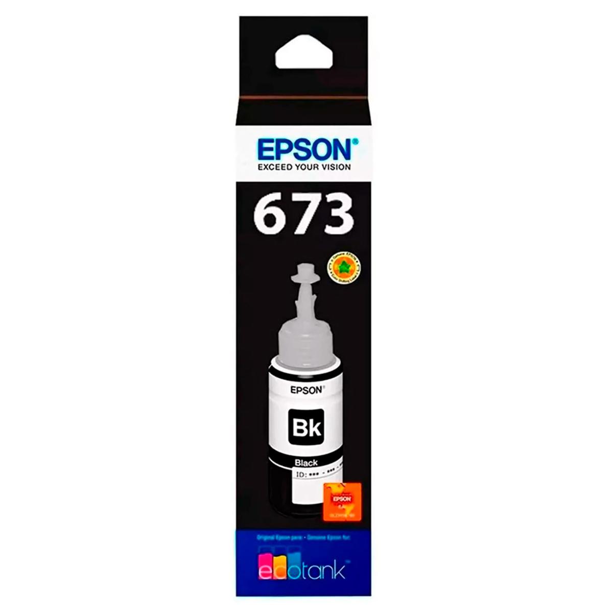 Botella De Tinta Epson T673120-AL Negro